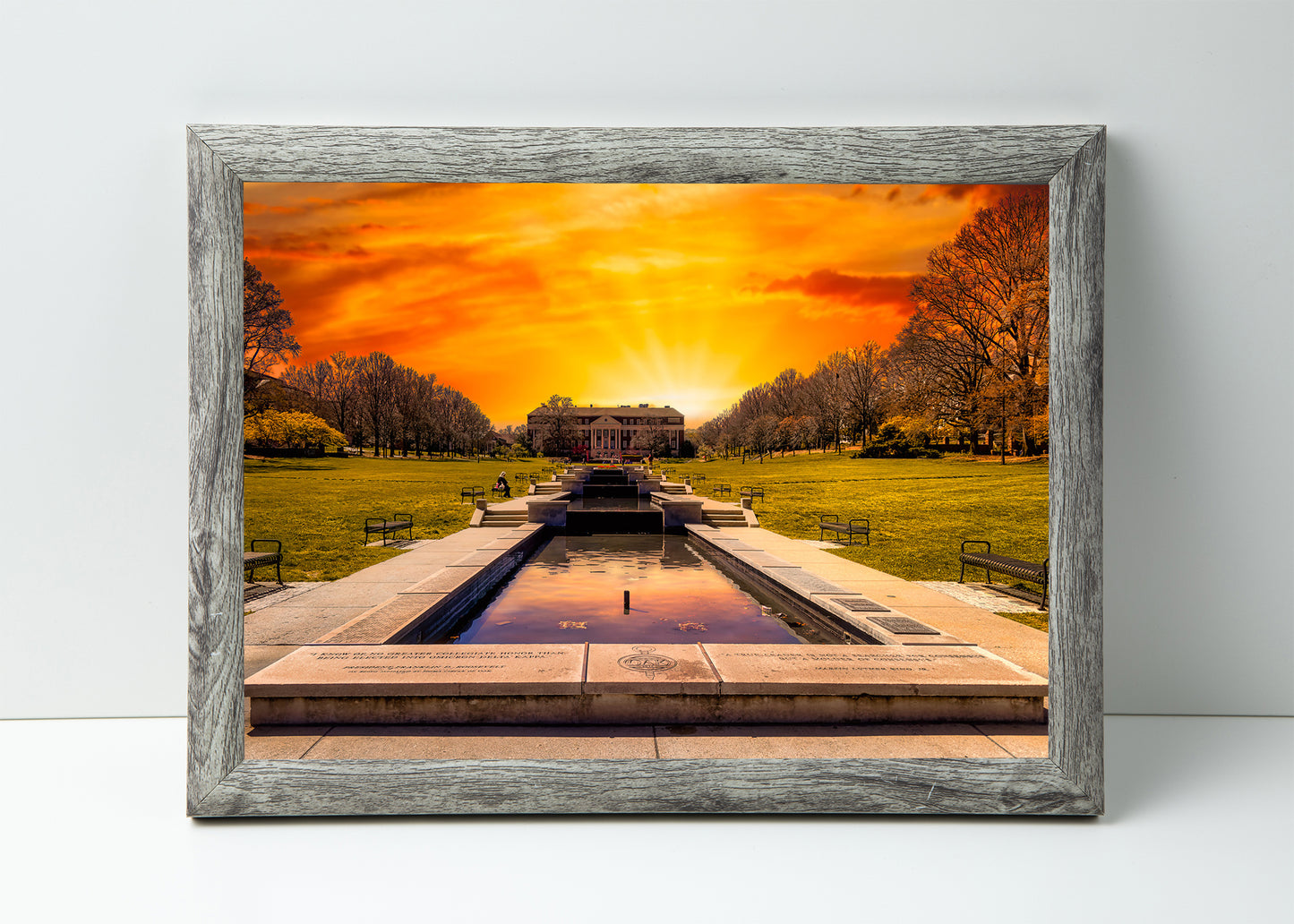 Sunset at McKeldin Mall