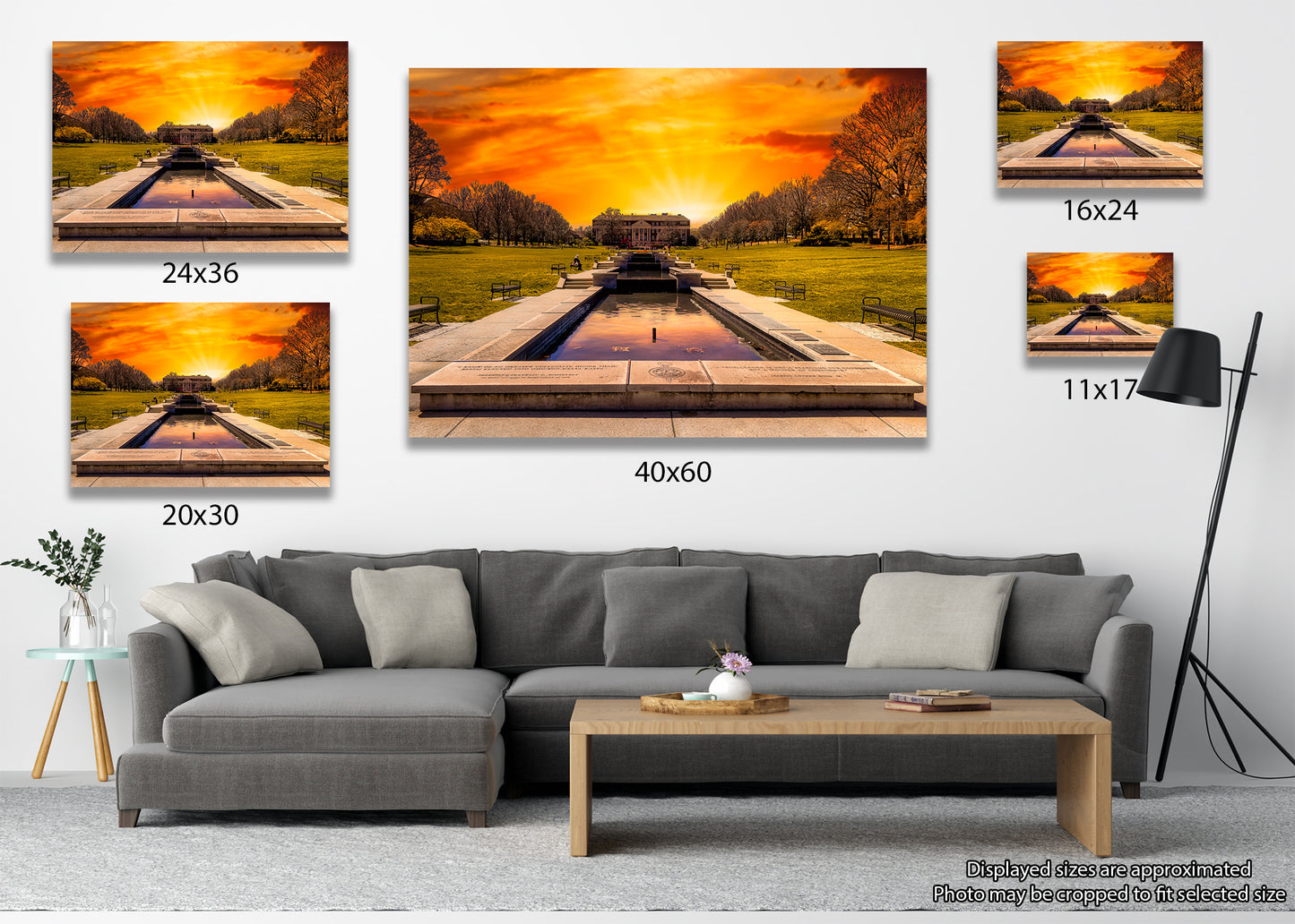 Sunset at McKeldin Mall