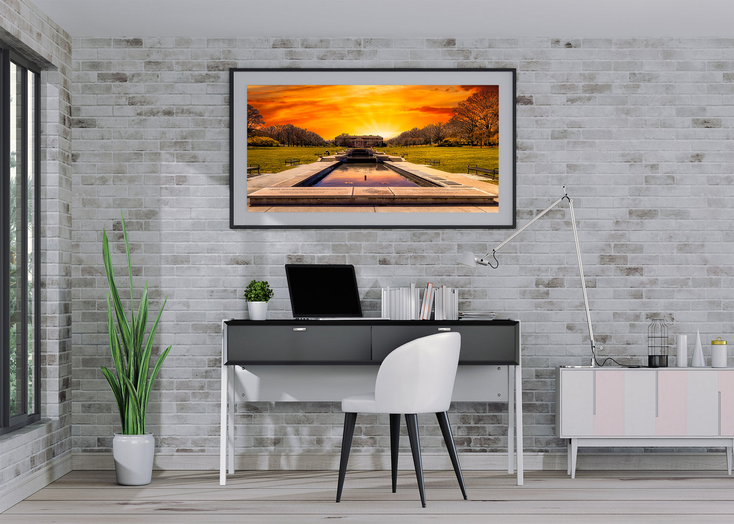 Sunset at McKeldin Mall