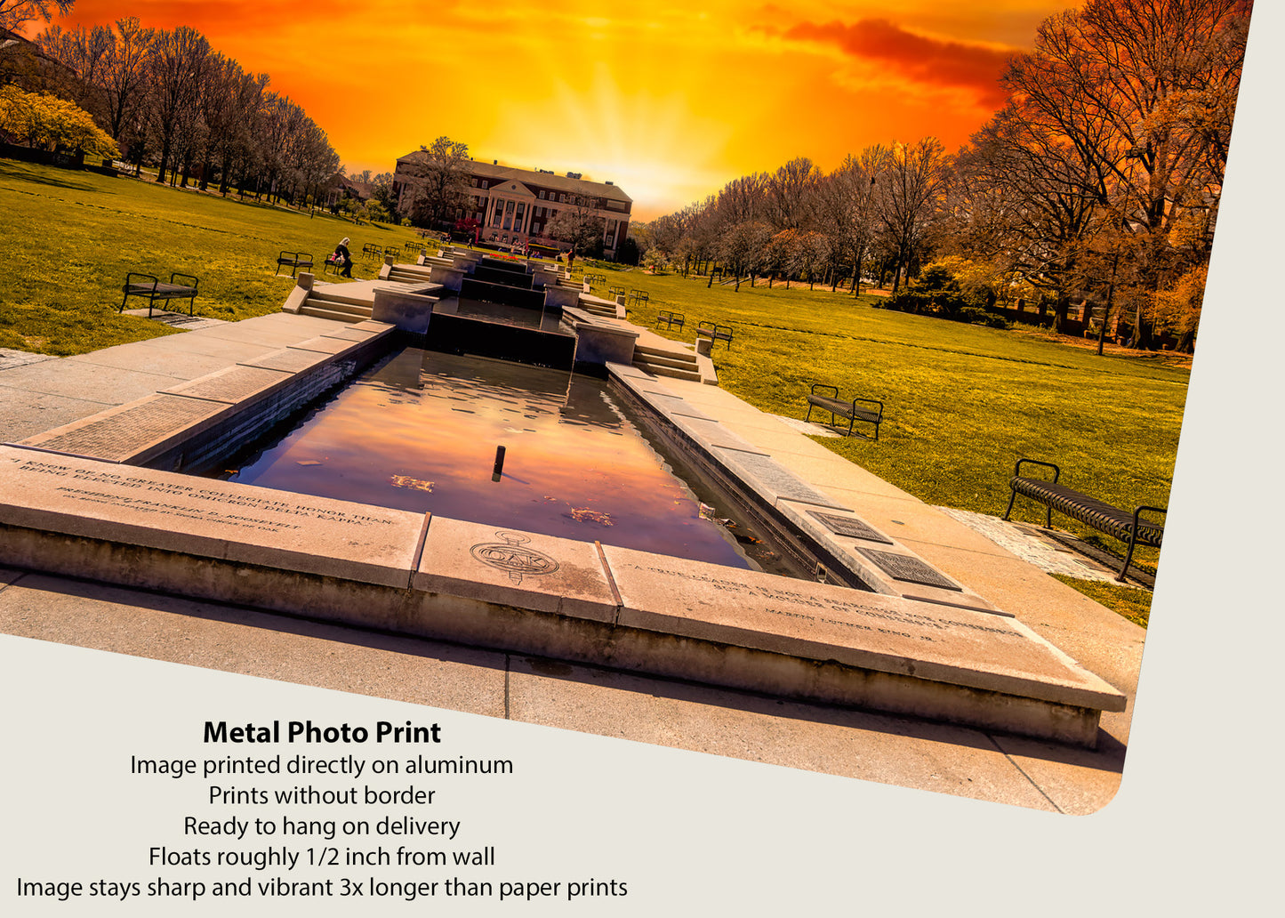 Sunset at McKeldin Mall