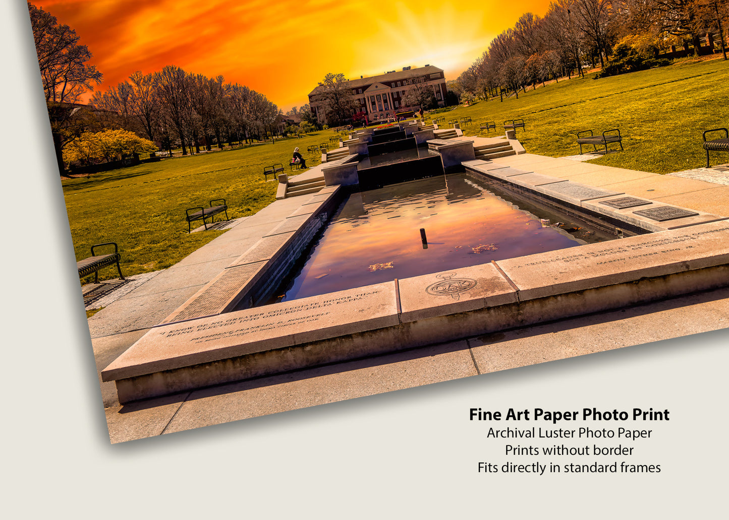 Sunset at McKeldin Mall