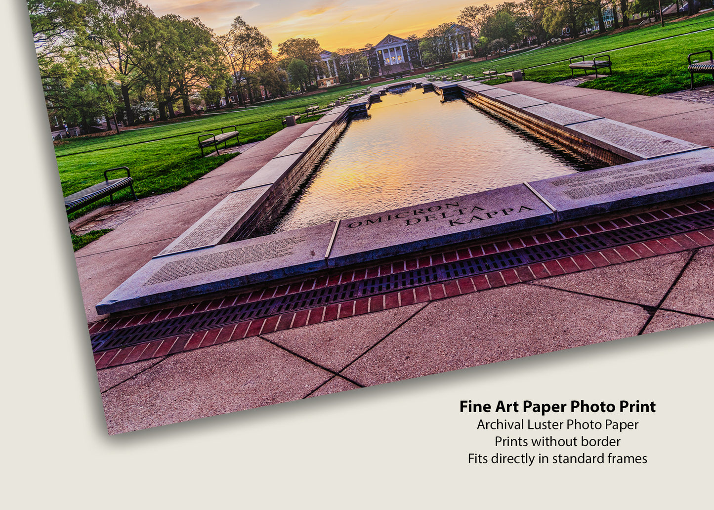 Sunrise at the ODK Fountain