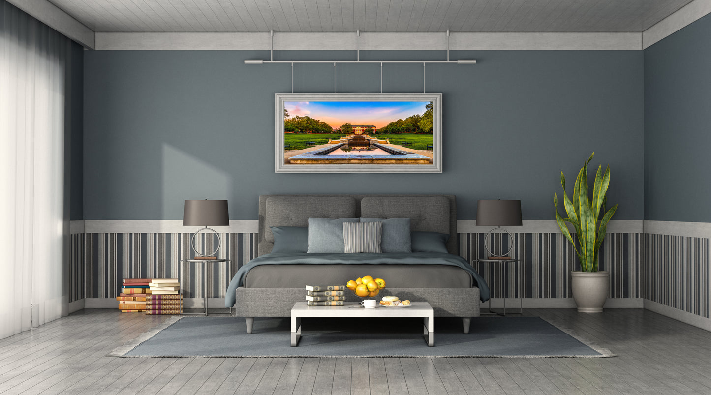 Amanecer en el centro comercial McKeldin