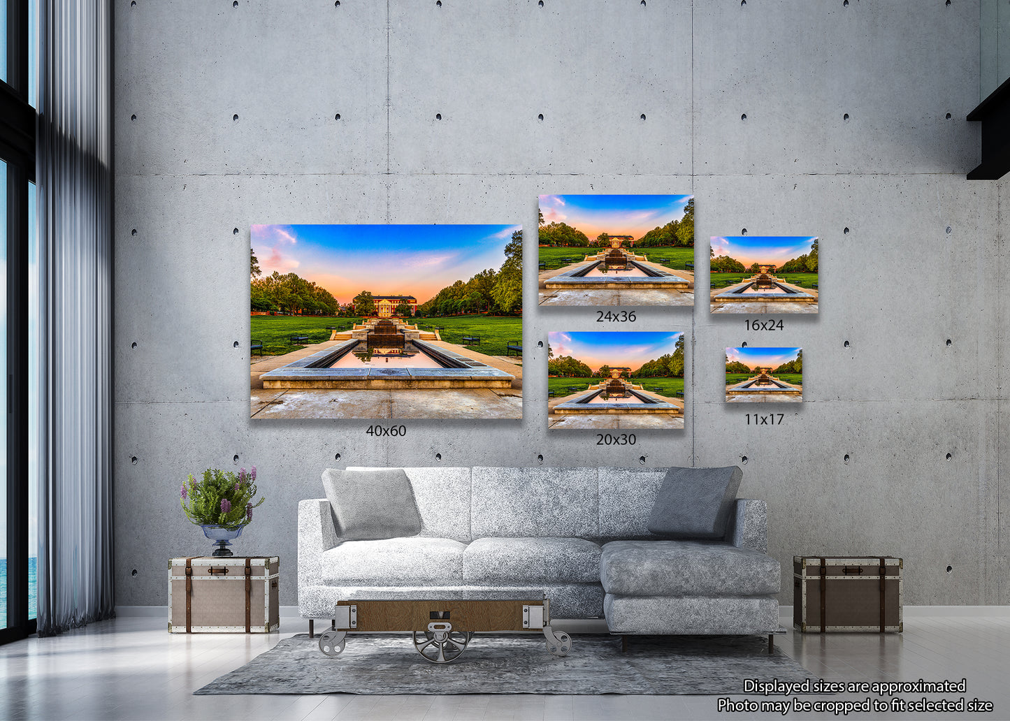 Amanecer en el centro comercial McKeldin