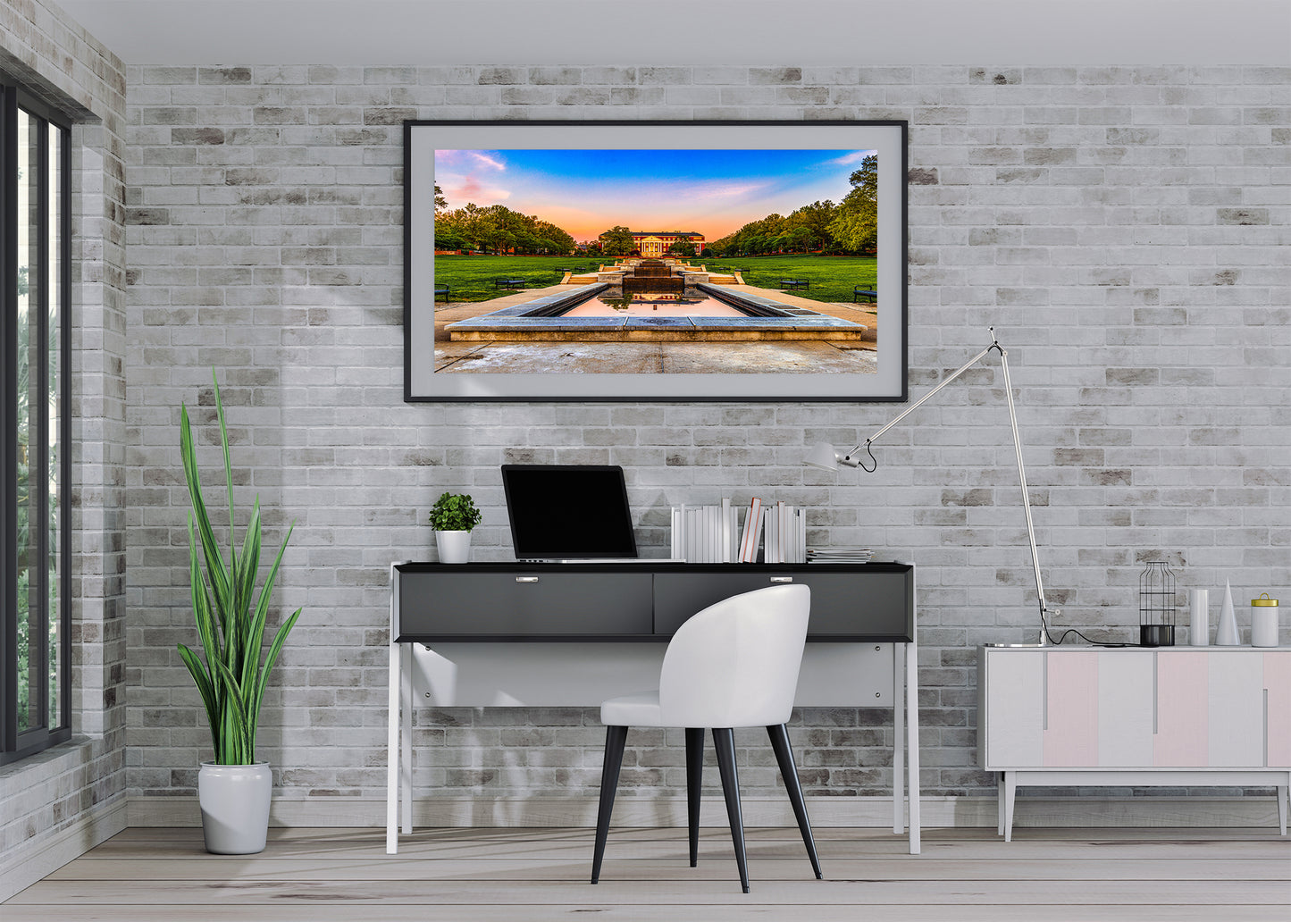 Amanecer en el centro comercial McKeldin