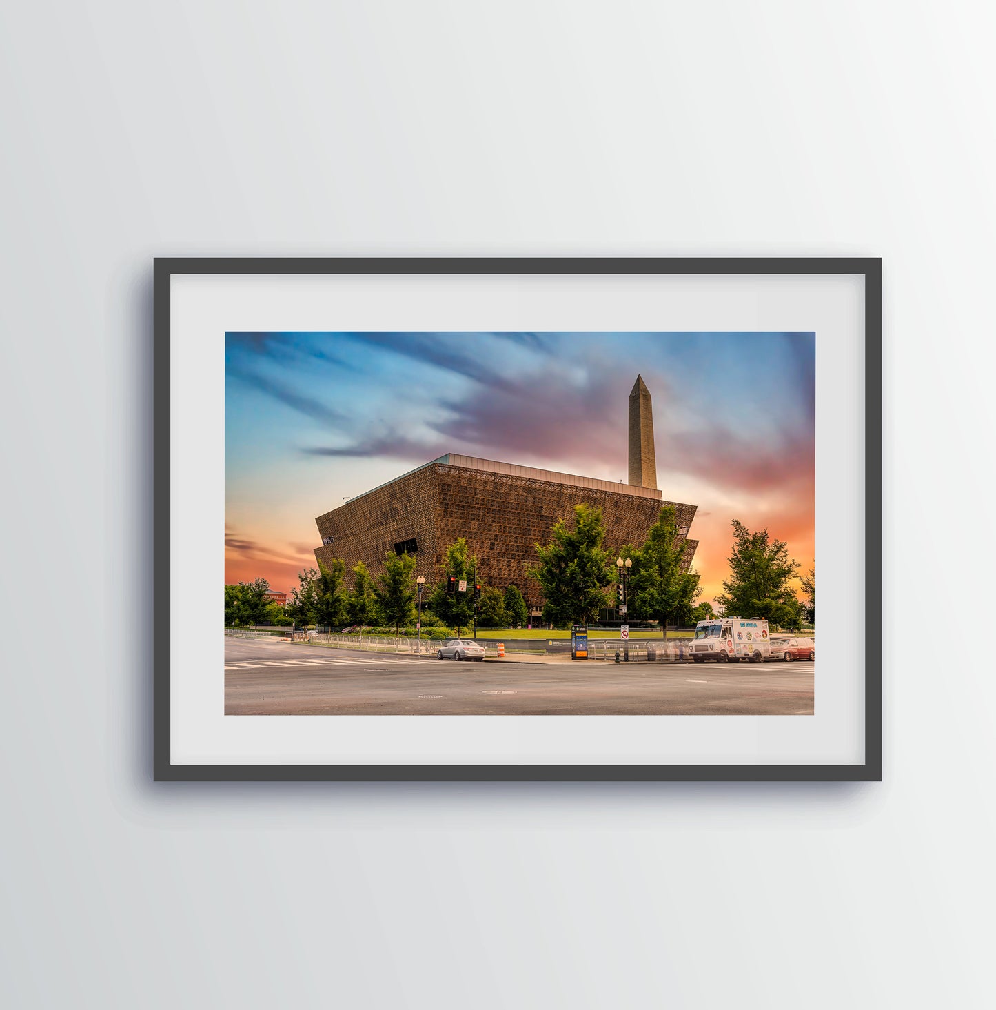 Sunset at the National Museum of African American History and Culture