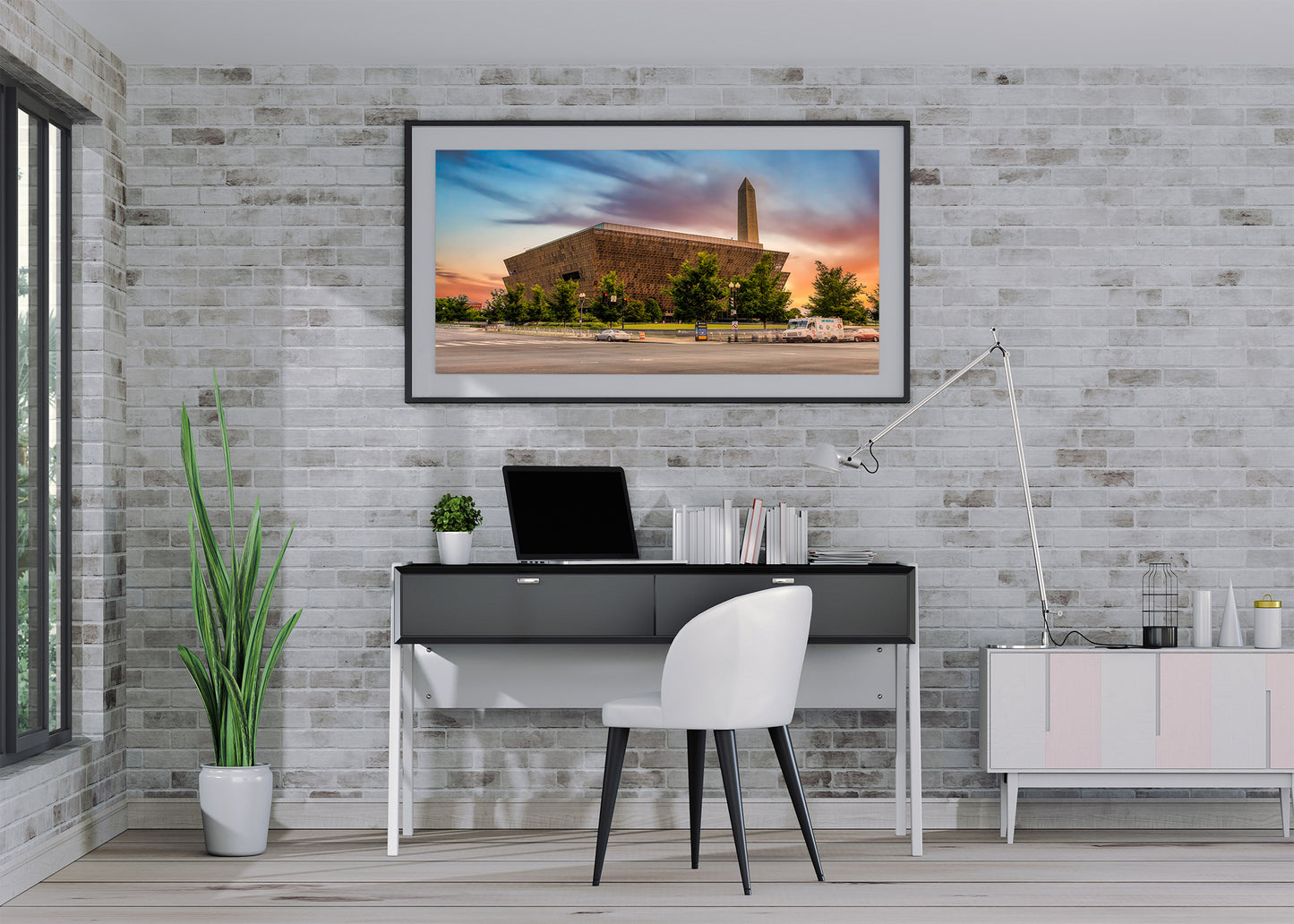 Sunset at the National Museum of African American History and Culture