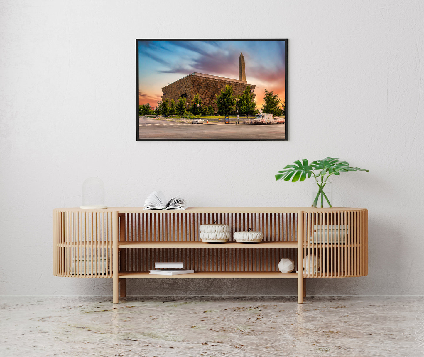 Sunset at the National Museum of African American History and Culture