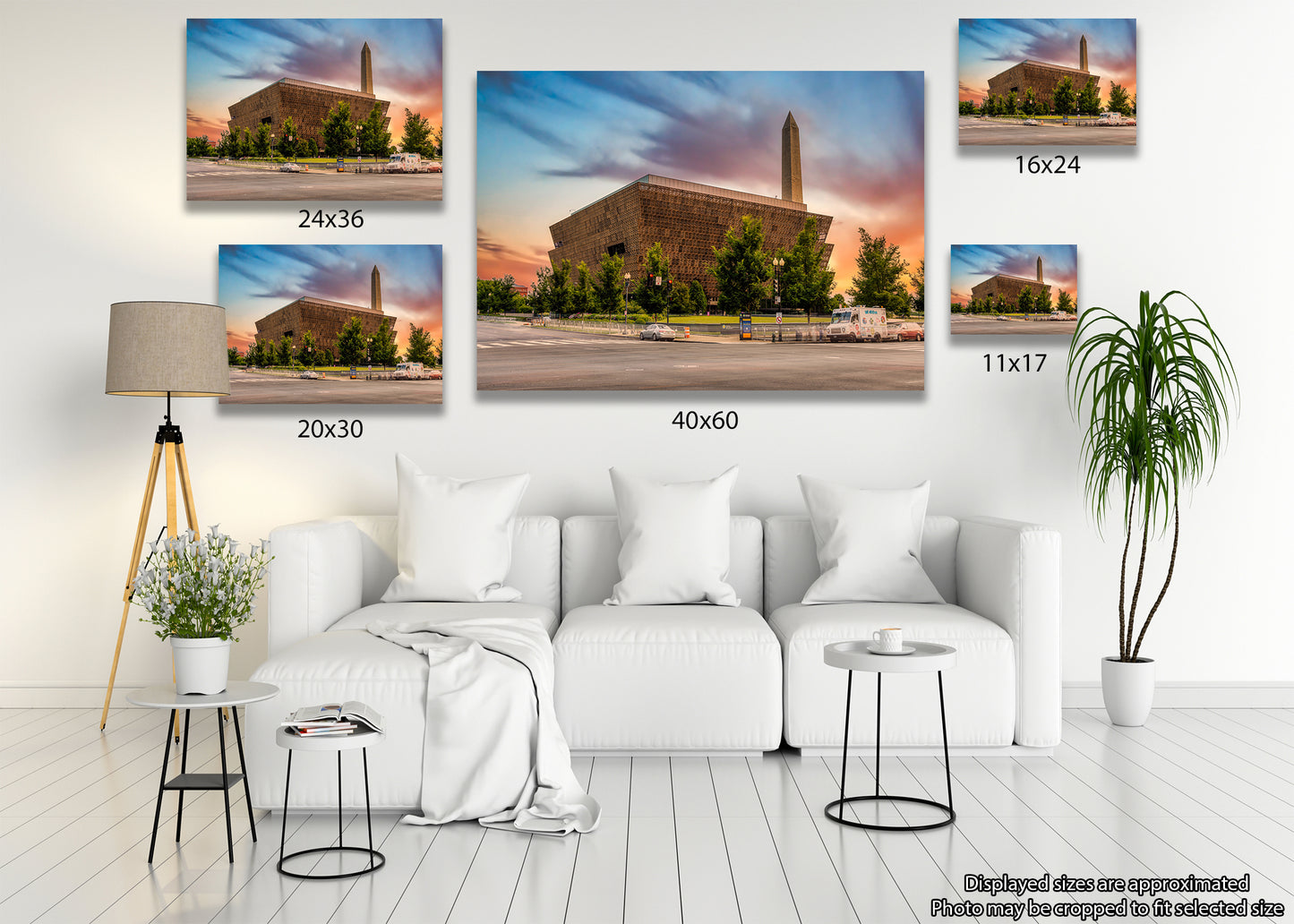 Sunset at the National Museum of African American History and Culture