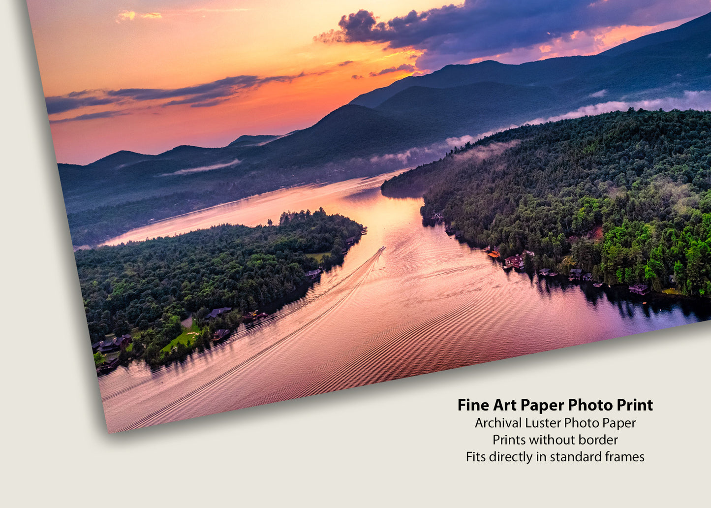 Pink Skies over Lake Placid