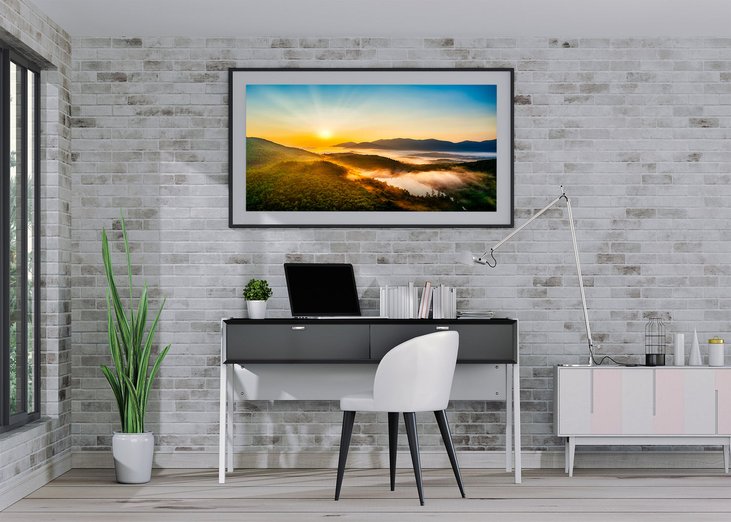 Misty Morning in Lake Placid