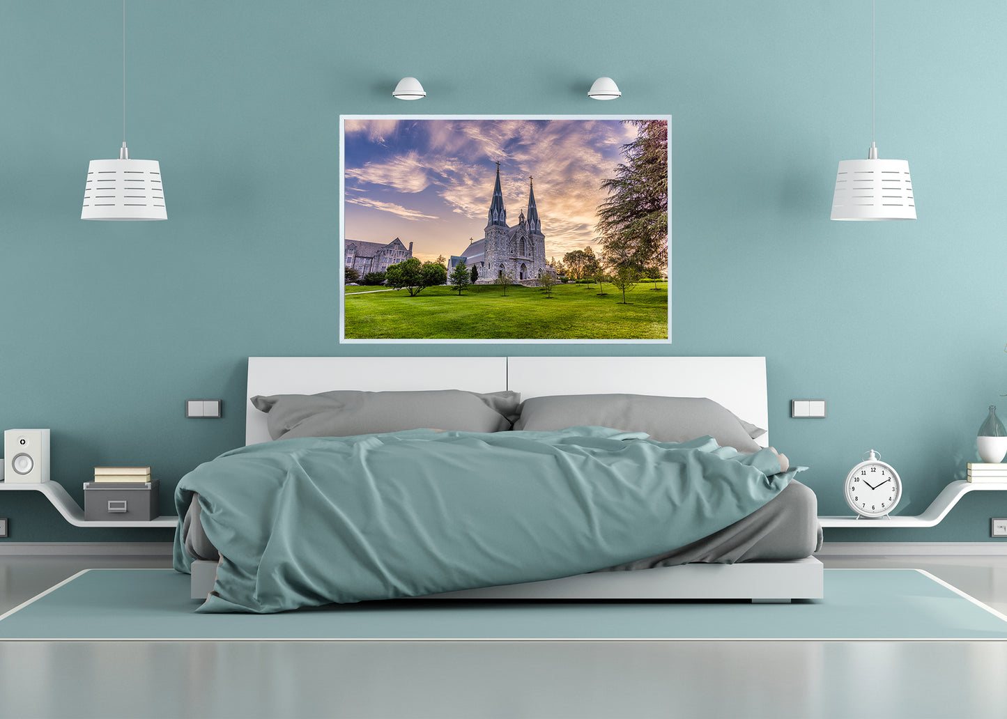 Amanecer en la iglesia de Santo Tomás de Villanueva