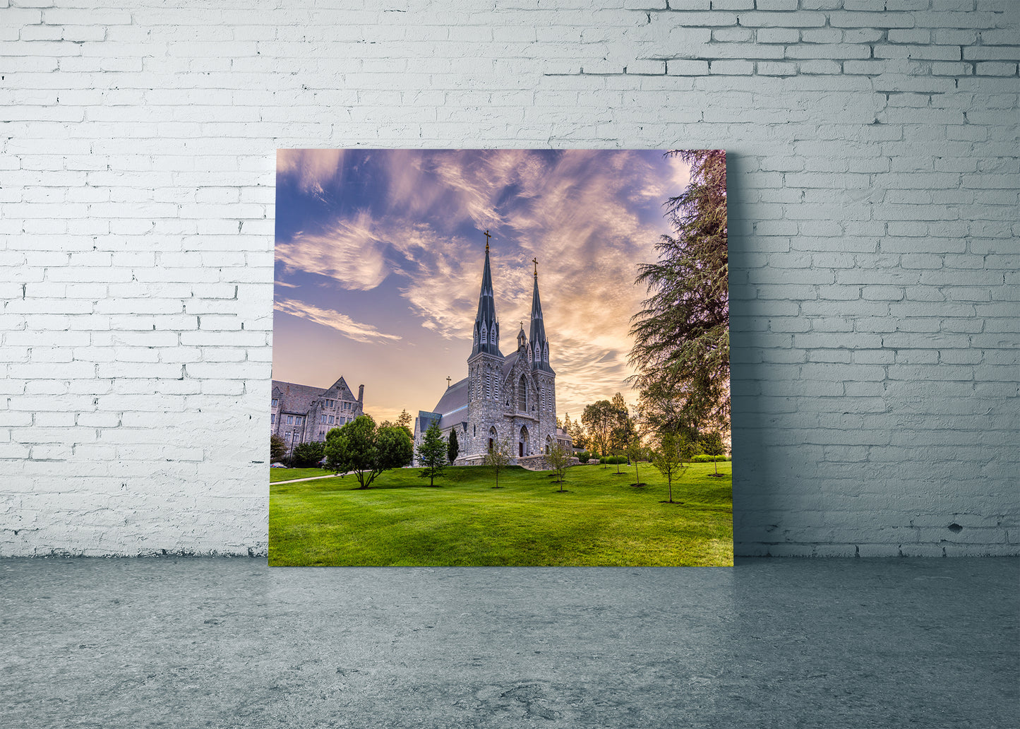Amanecer en la iglesia de Santo Tomás de Villanueva