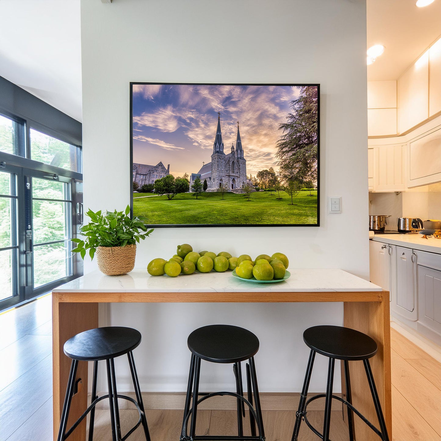 Amanecer en la iglesia de Santo Tomás de Villanueva