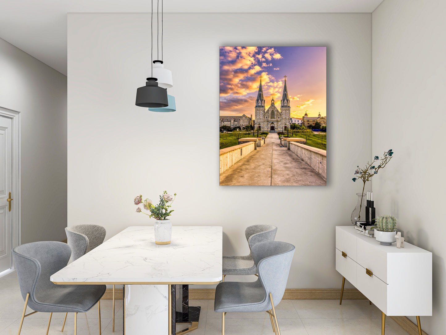 Long Walk to Church at Villanova