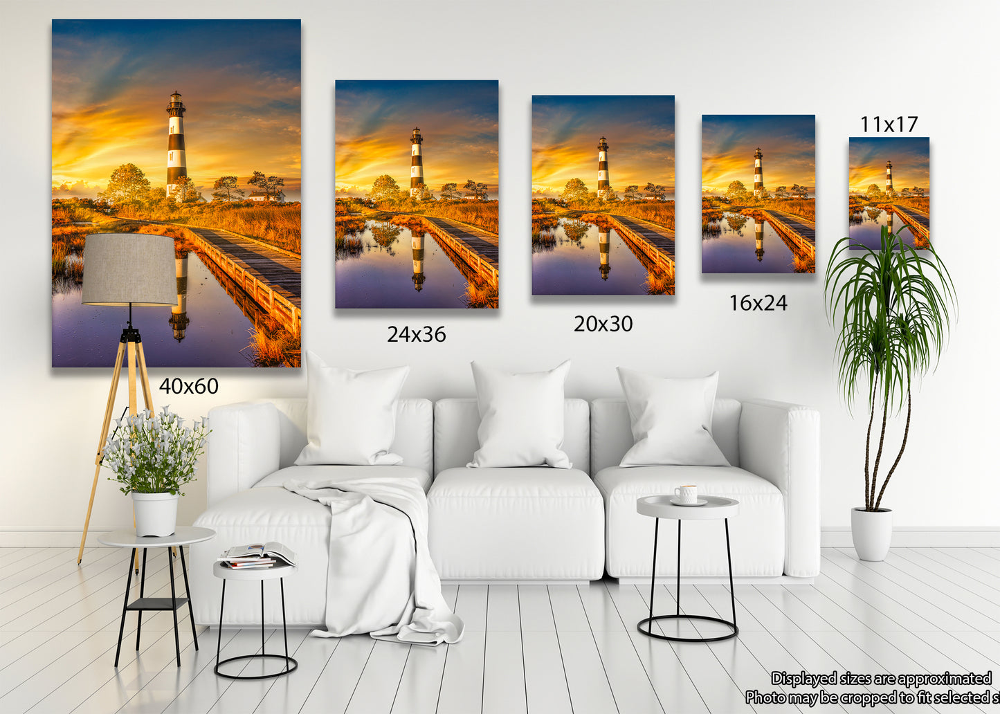 Amanecer en el faro de la isla de Bodie