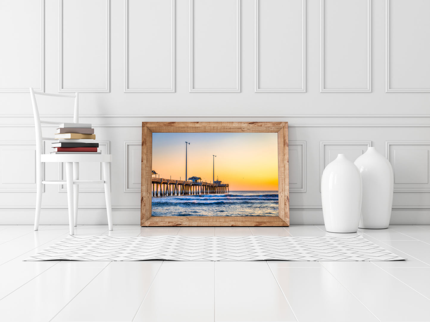 Muelle Jeanette al amanecer