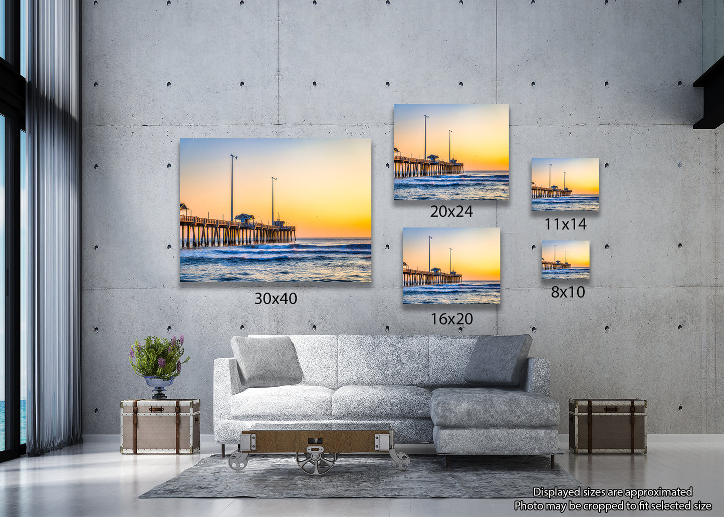 Muelle Jeanette al amanecer