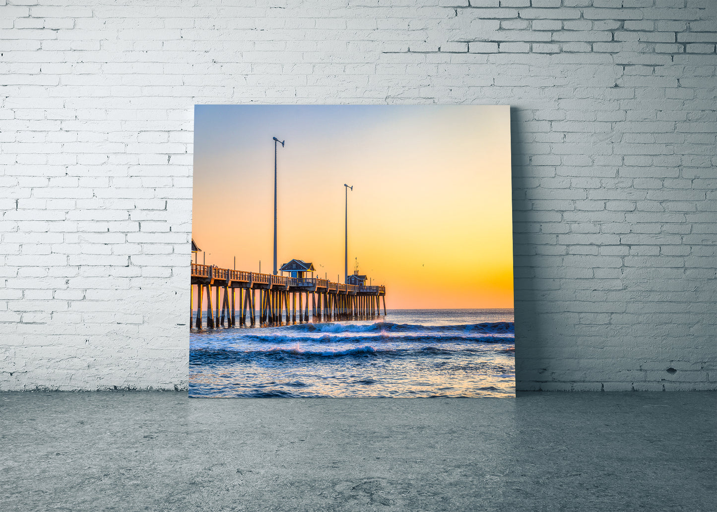 Muelle Jeanette al amanecer