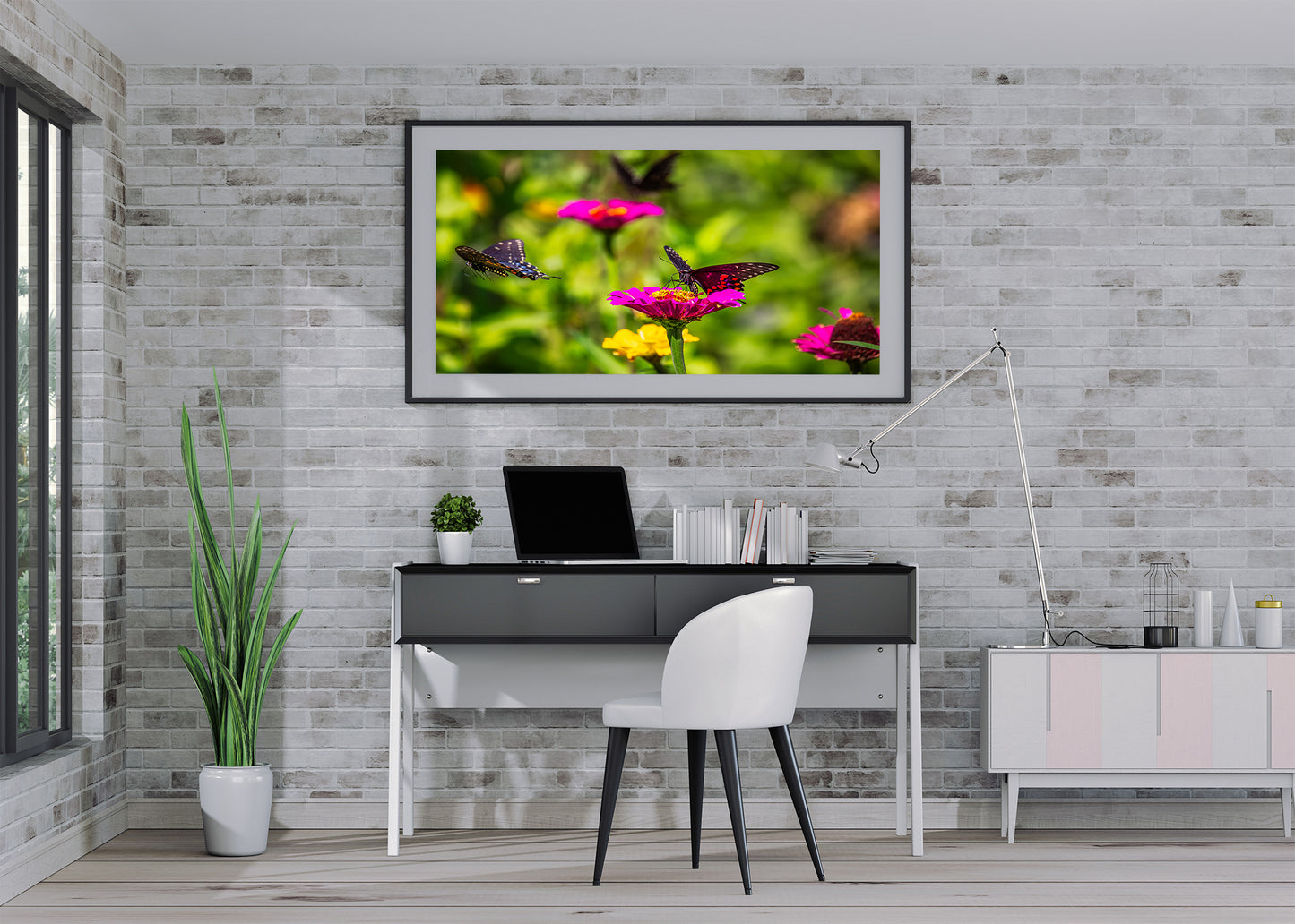 Three Black Swallowtails