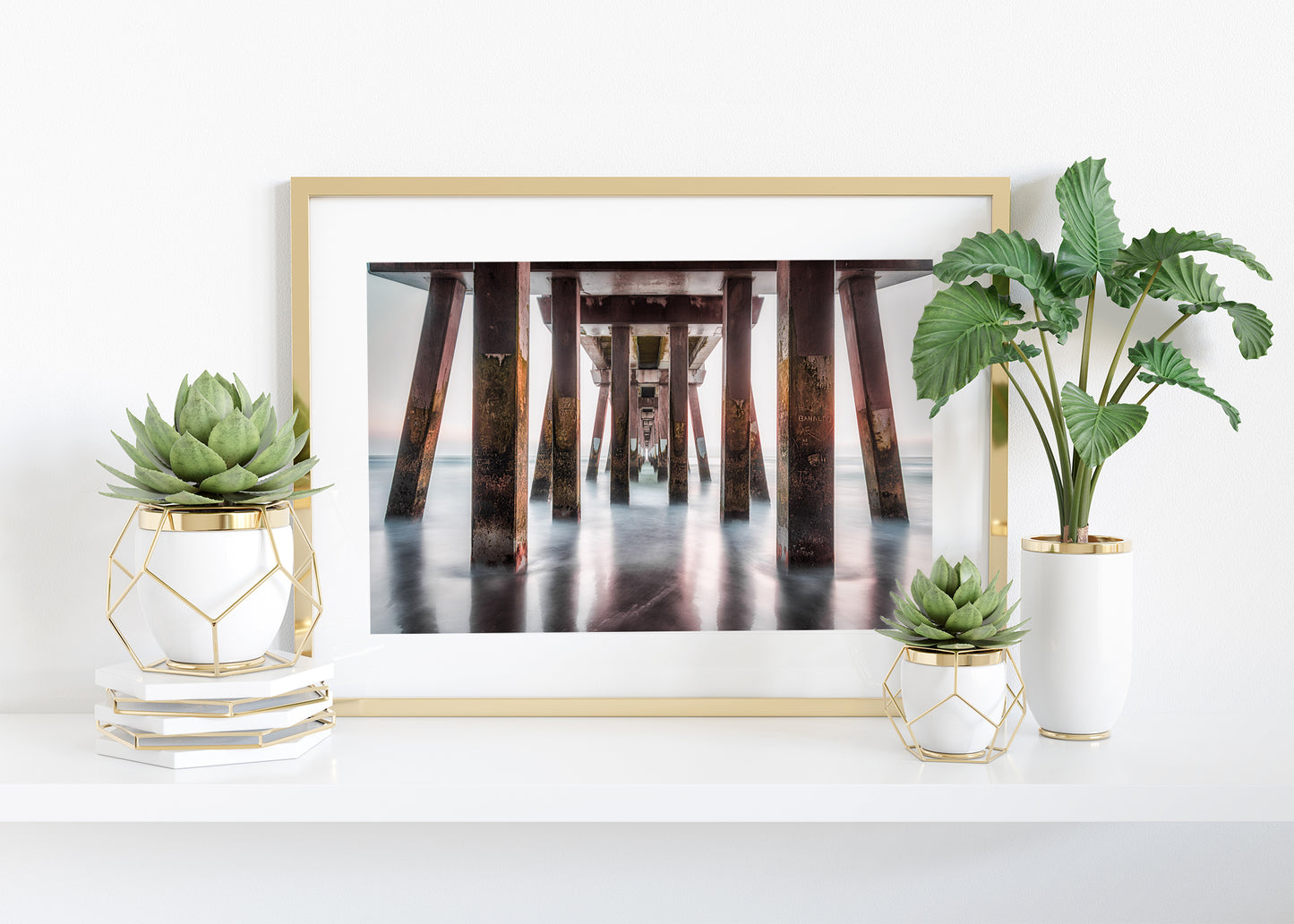 Vista desde debajo del muelle Jeanette