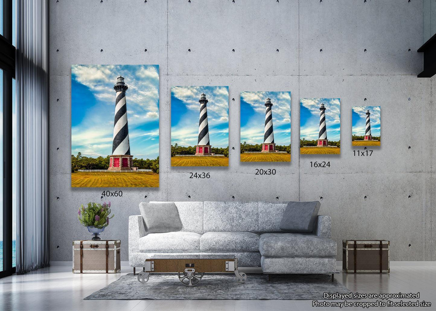 Vista del faro de Cabo Hatteras