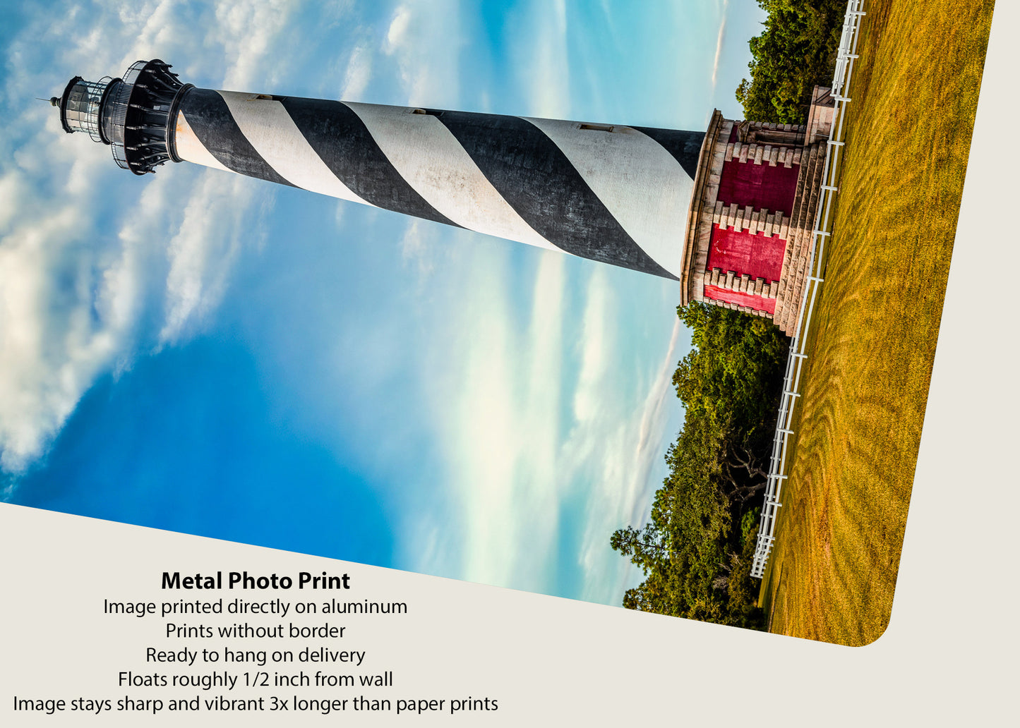 Vista del faro de Cabo Hatteras