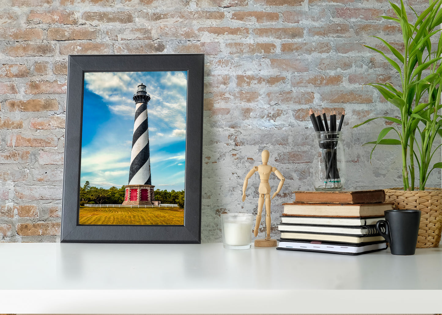 Vista del faro de Cabo Hatteras