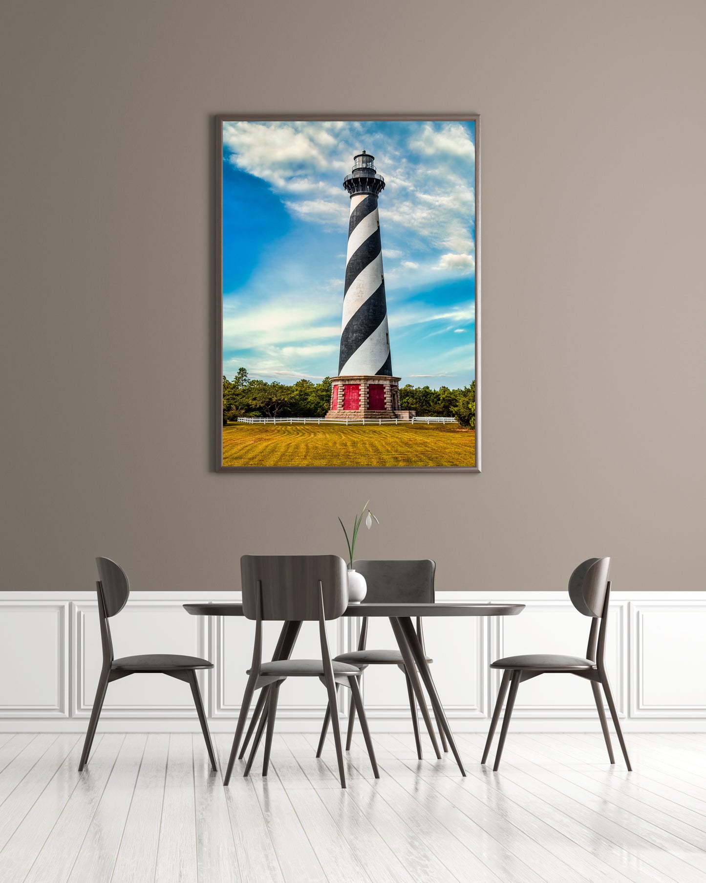 Vista del faro de Cabo Hatteras