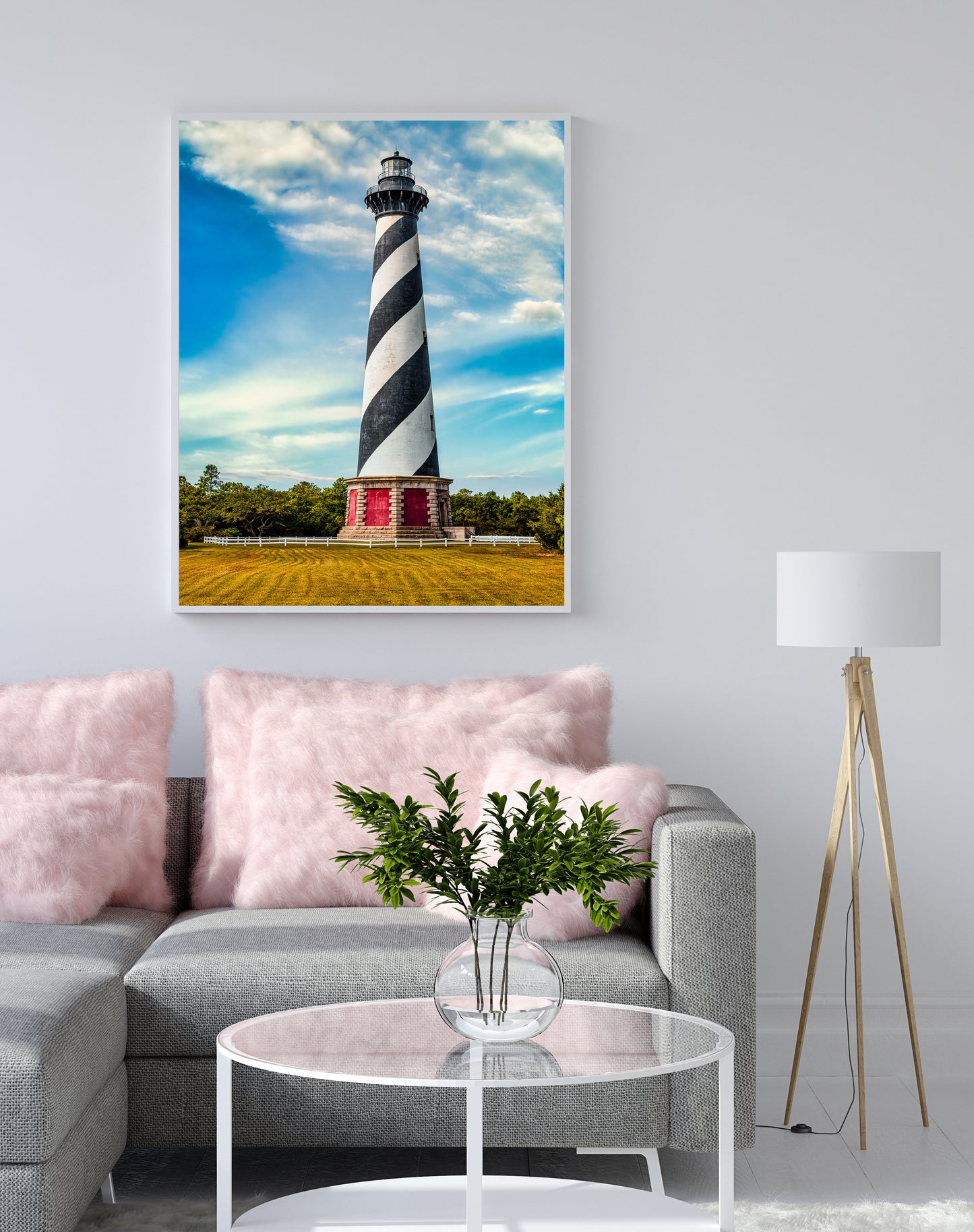 Vista del faro de Cabo Hatteras