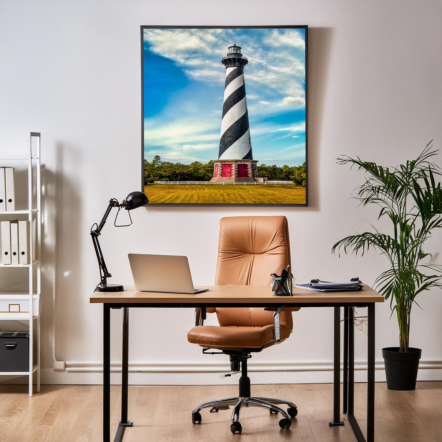 Vista del faro de Cabo Hatteras