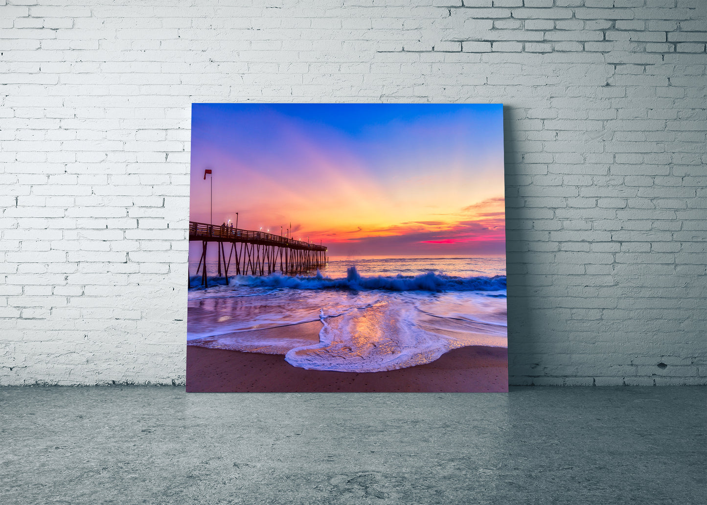 Rough Seas at Avalon Pier