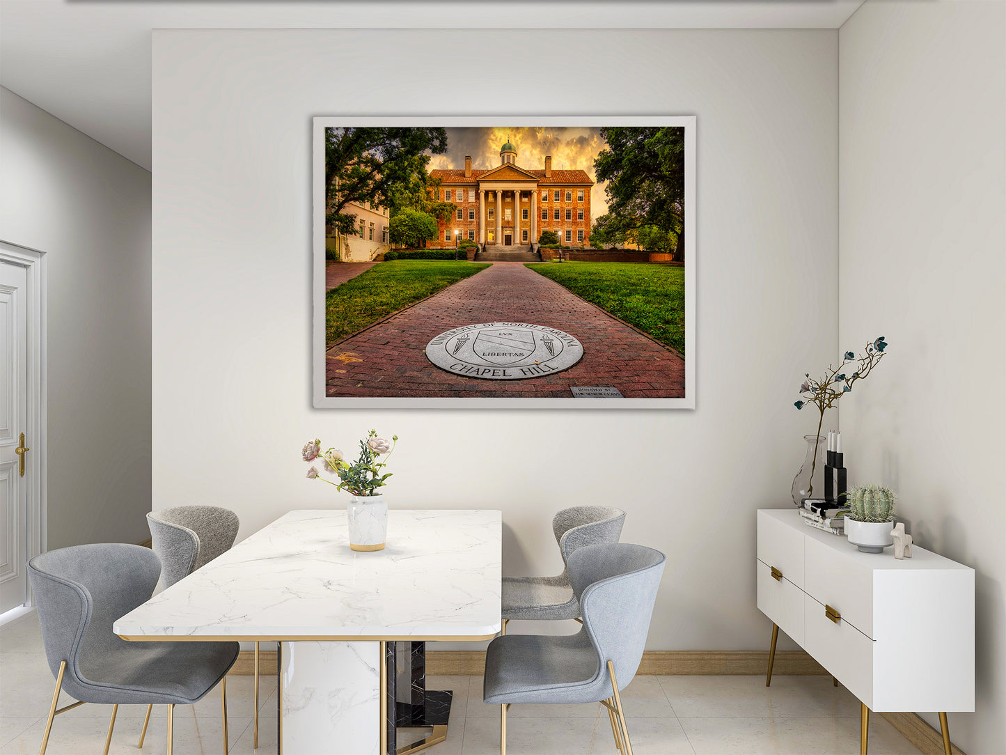 Looking North at the South Building