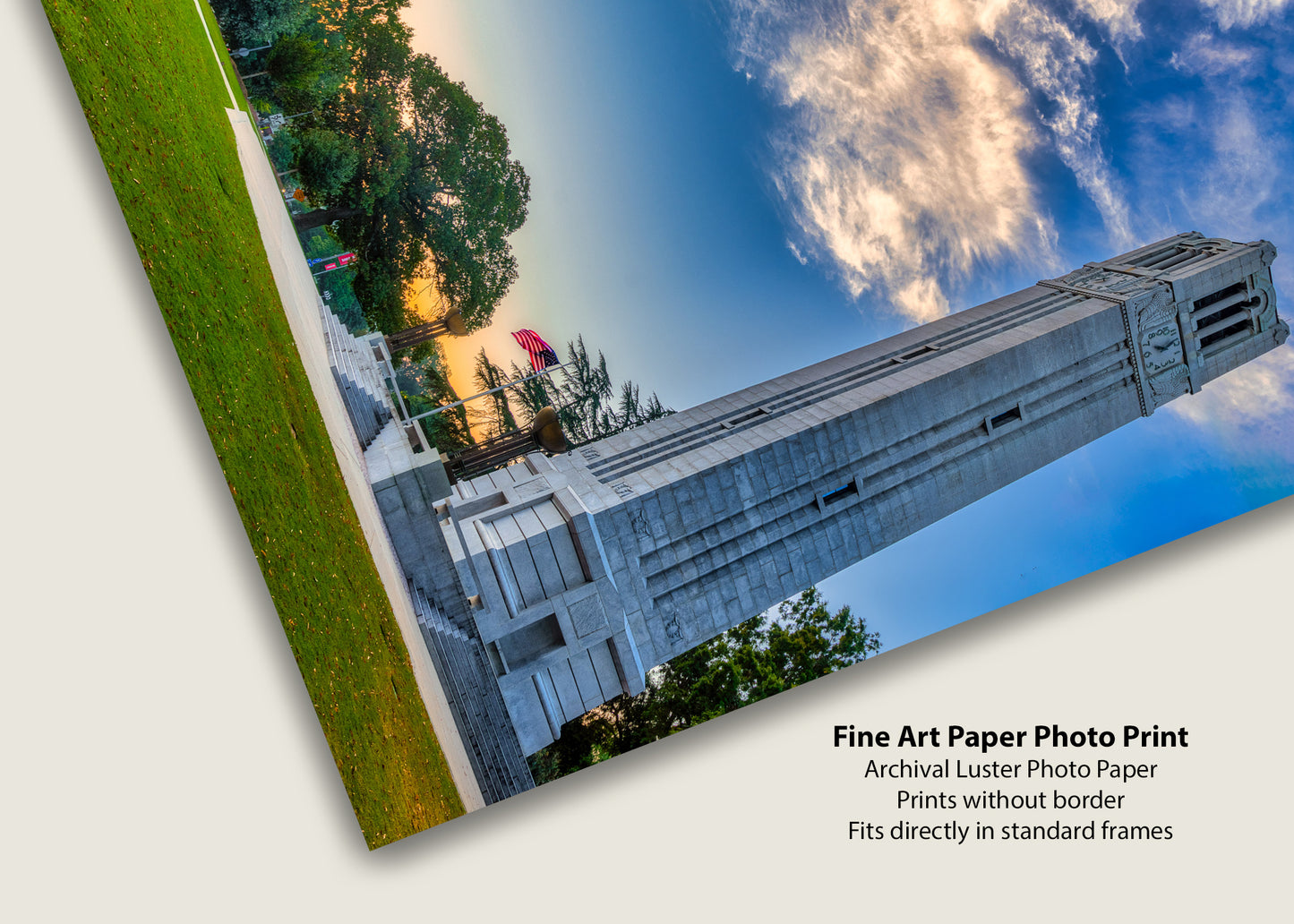 NC State Bell Tower at Sunrise