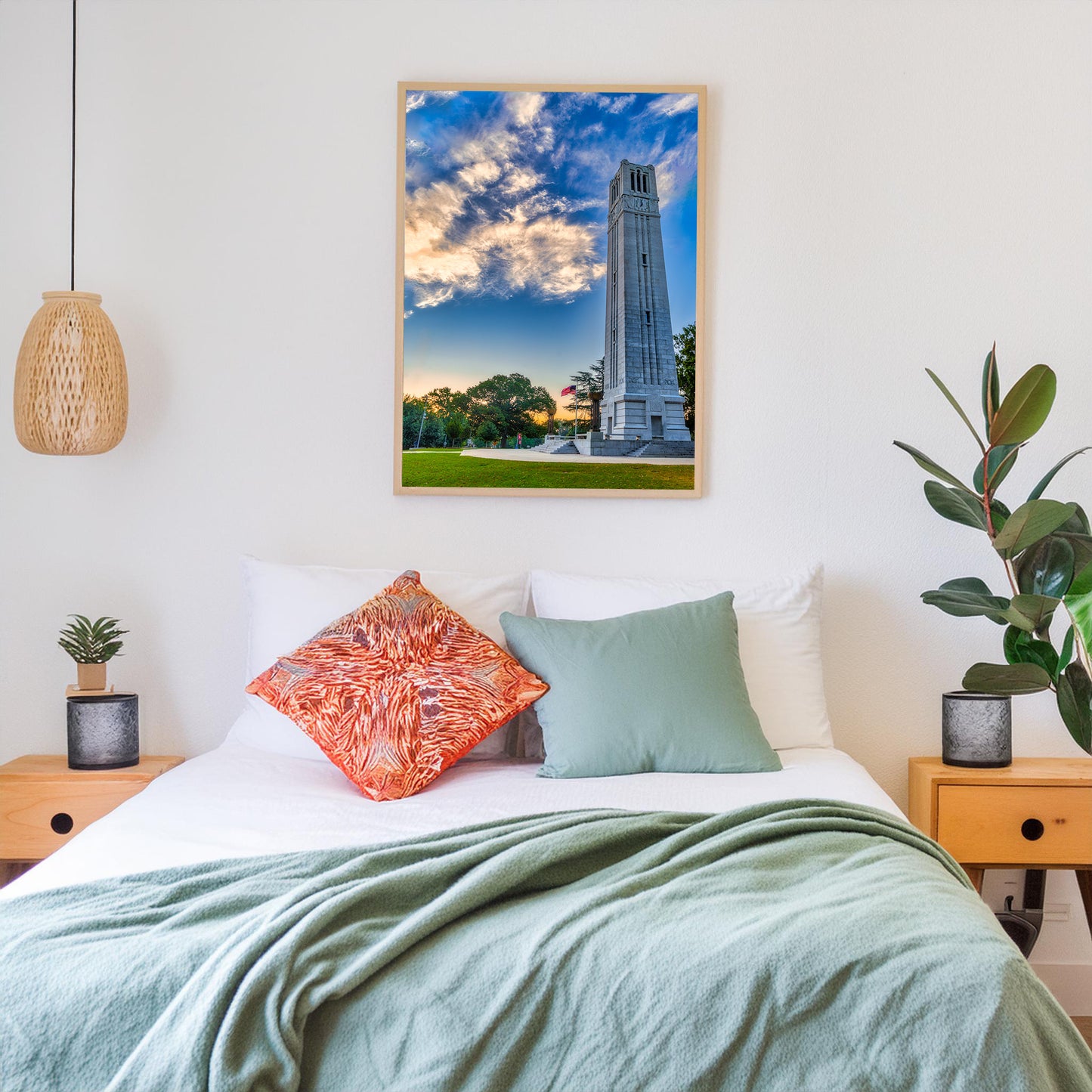 NC State Bell Tower at Sunrise