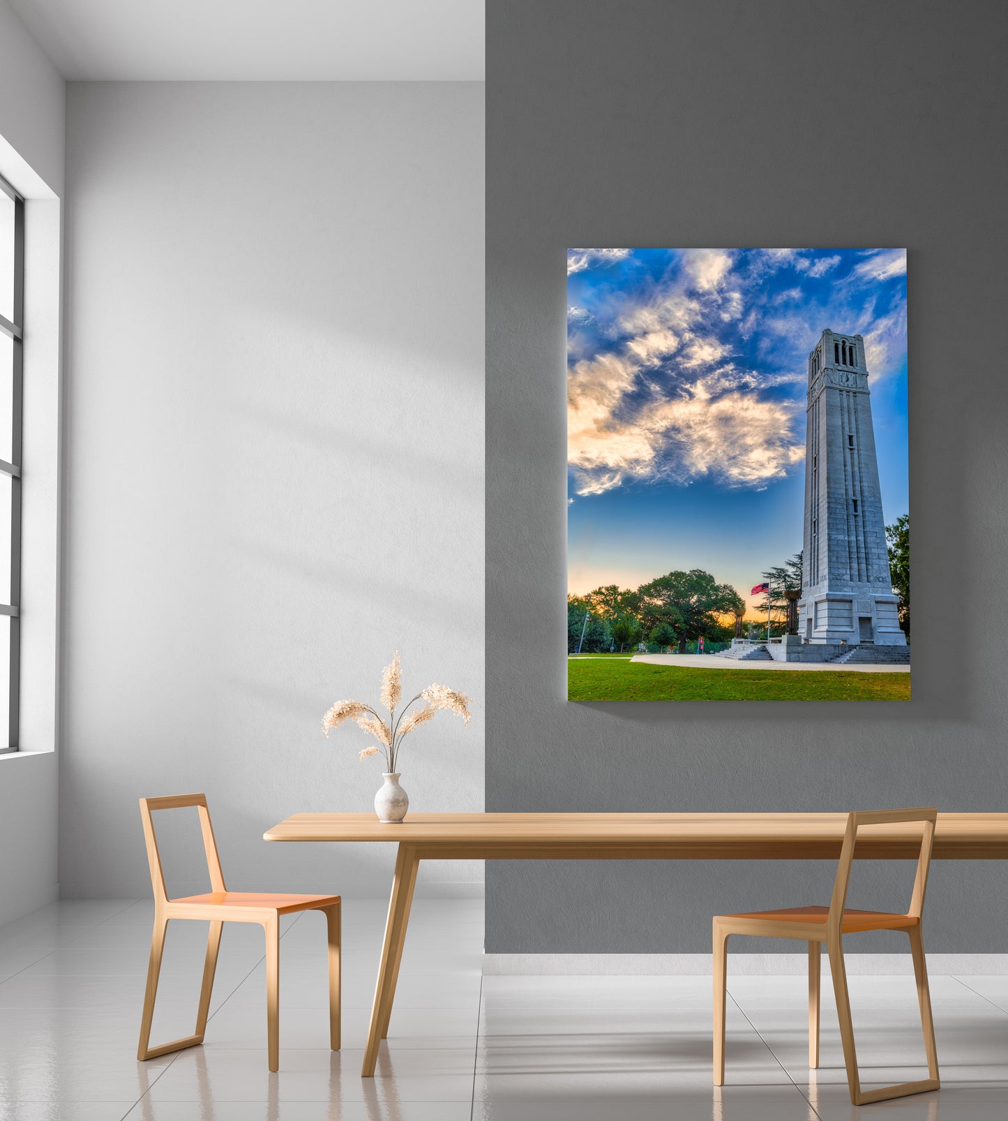 NC State Bell Tower at Sunrise