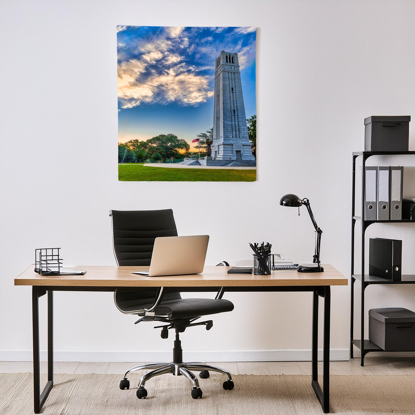 NC State Bell Tower at Sunrise