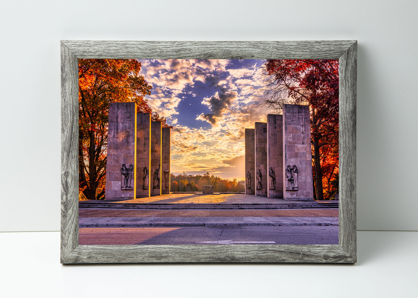 Sunset at the War Memorial Chapel