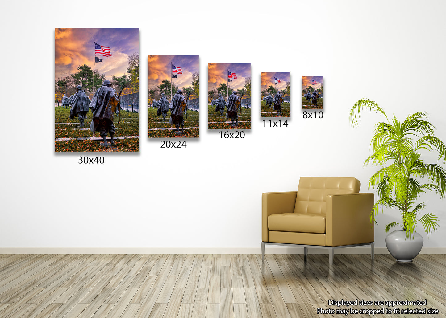 Amanecer en el Monumento a la Guerra de Corea