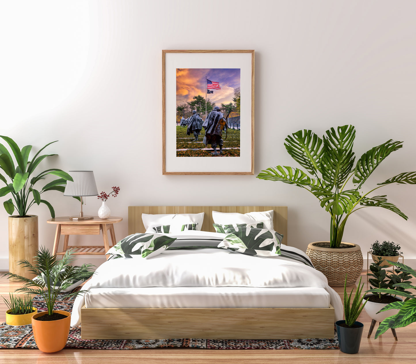 Amanecer en el Monumento a la Guerra de Corea