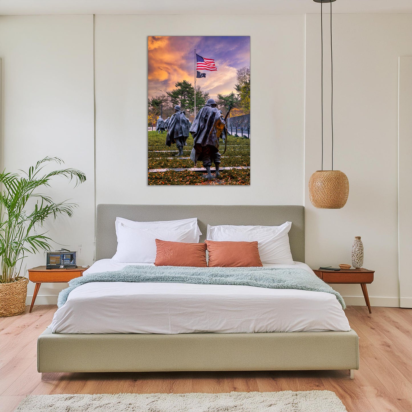 Amanecer en el Monumento a la Guerra de Corea