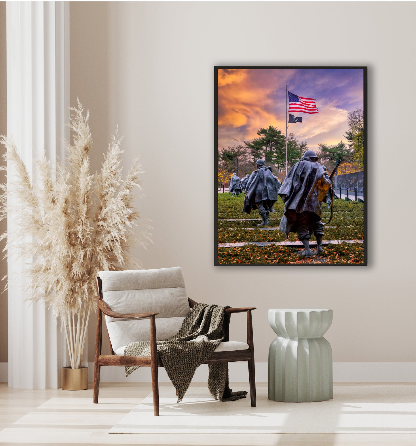 Amanecer en el Monumento a la Guerra de Corea