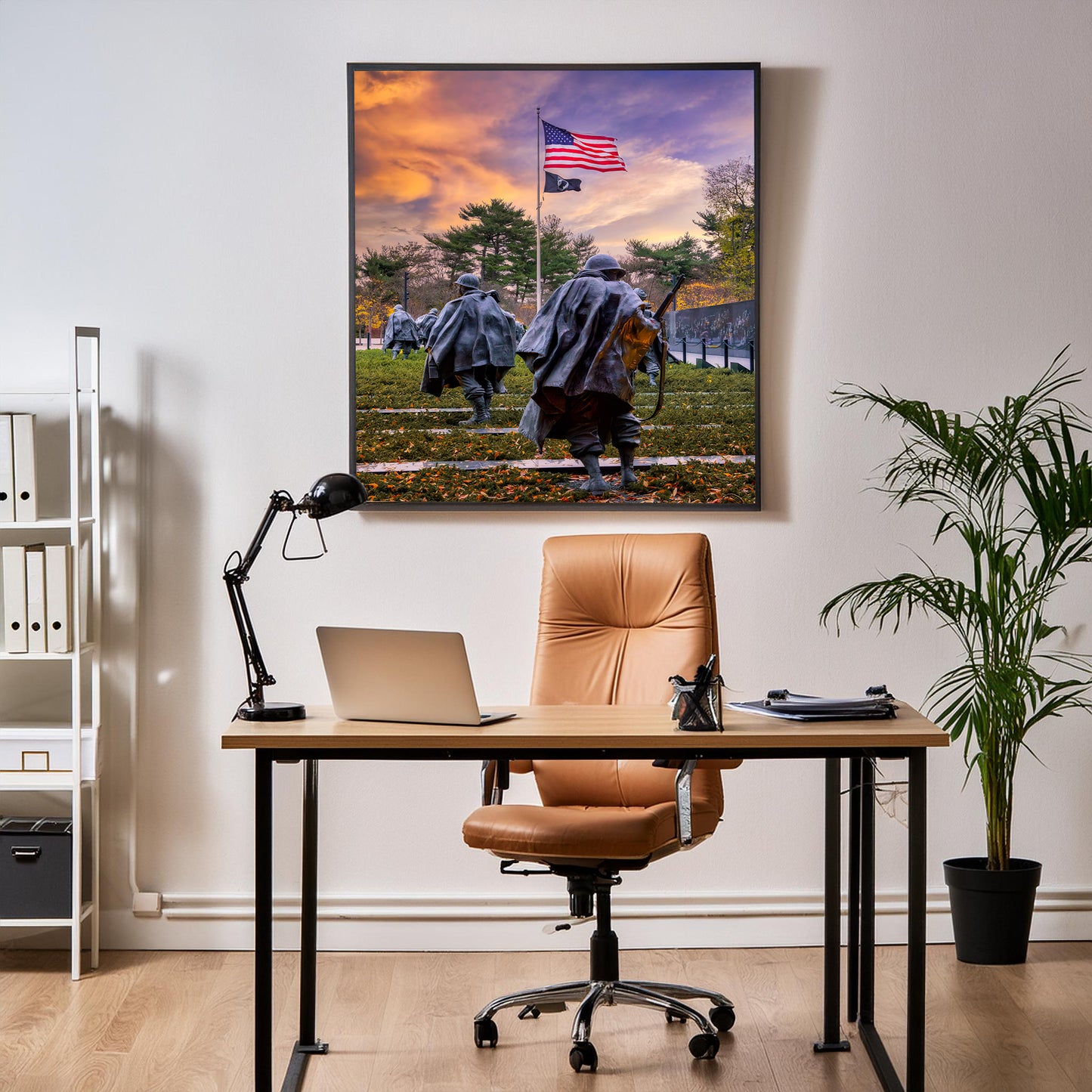 Amanecer en el Monumento a la Guerra de Corea