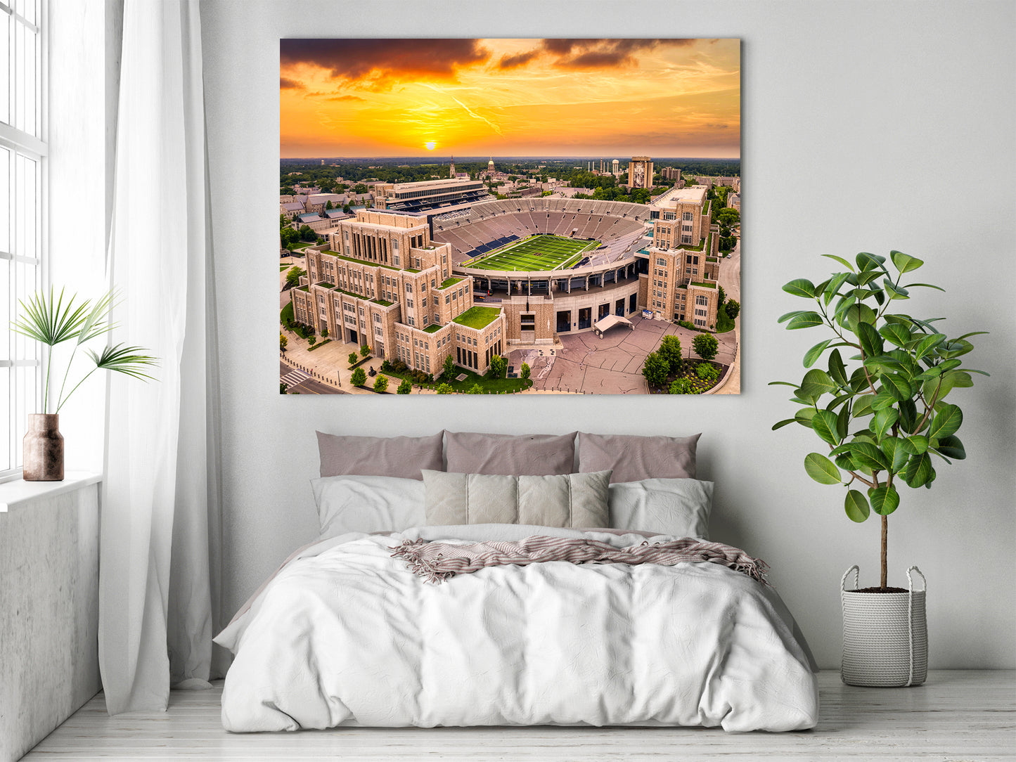 Sunset at Notre Dame Stadium