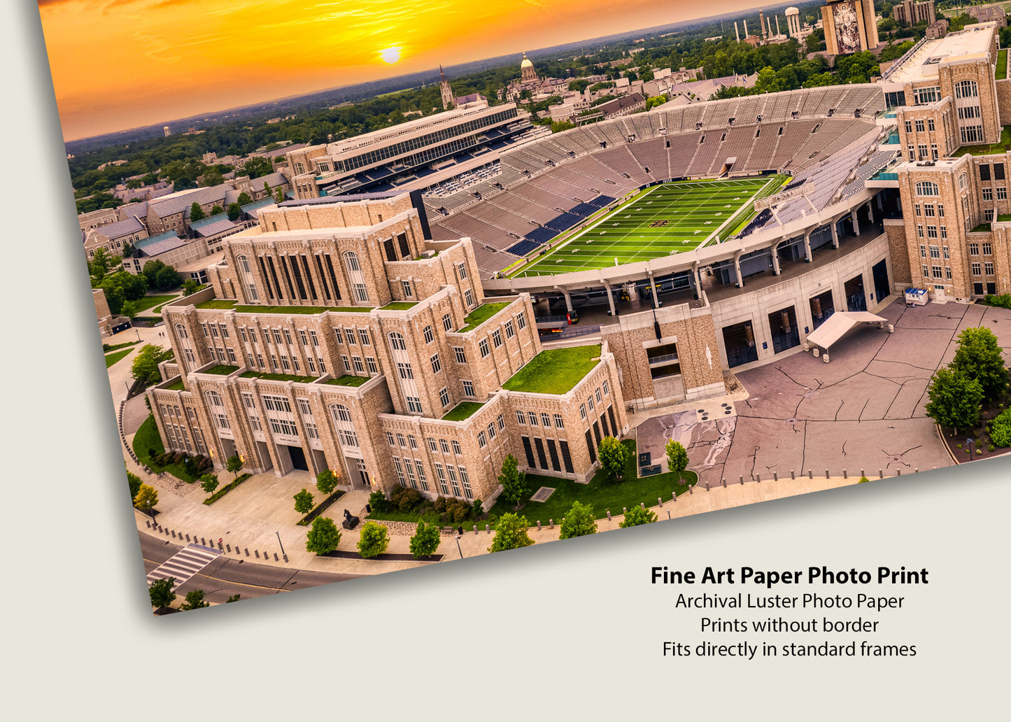 Sunset at Notre Dame Stadium