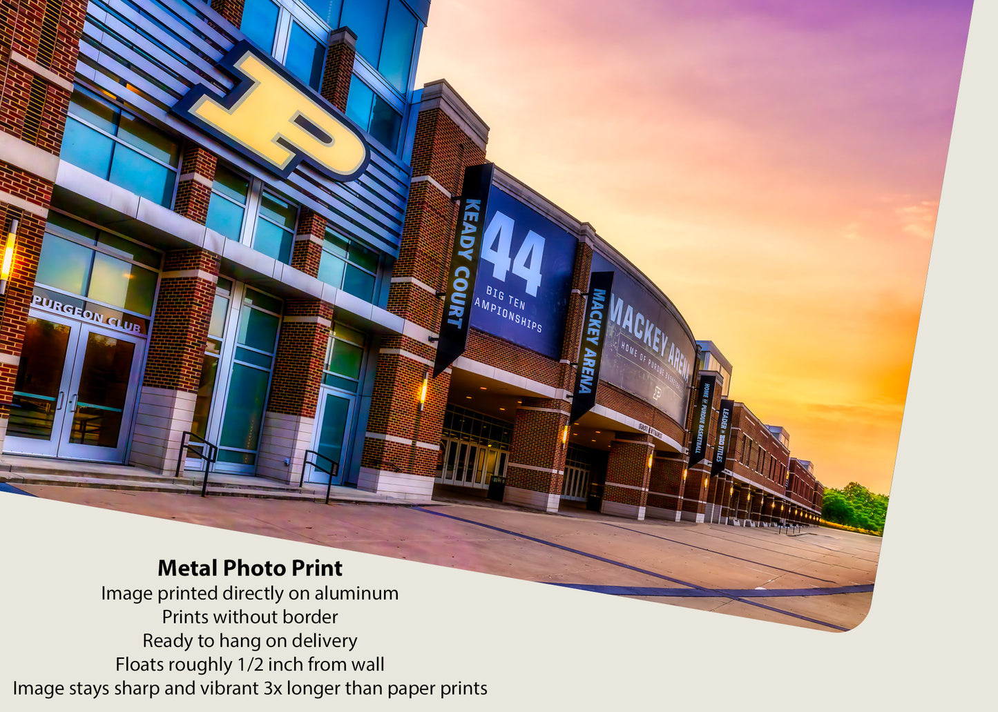 Sunset at Mackey Arena