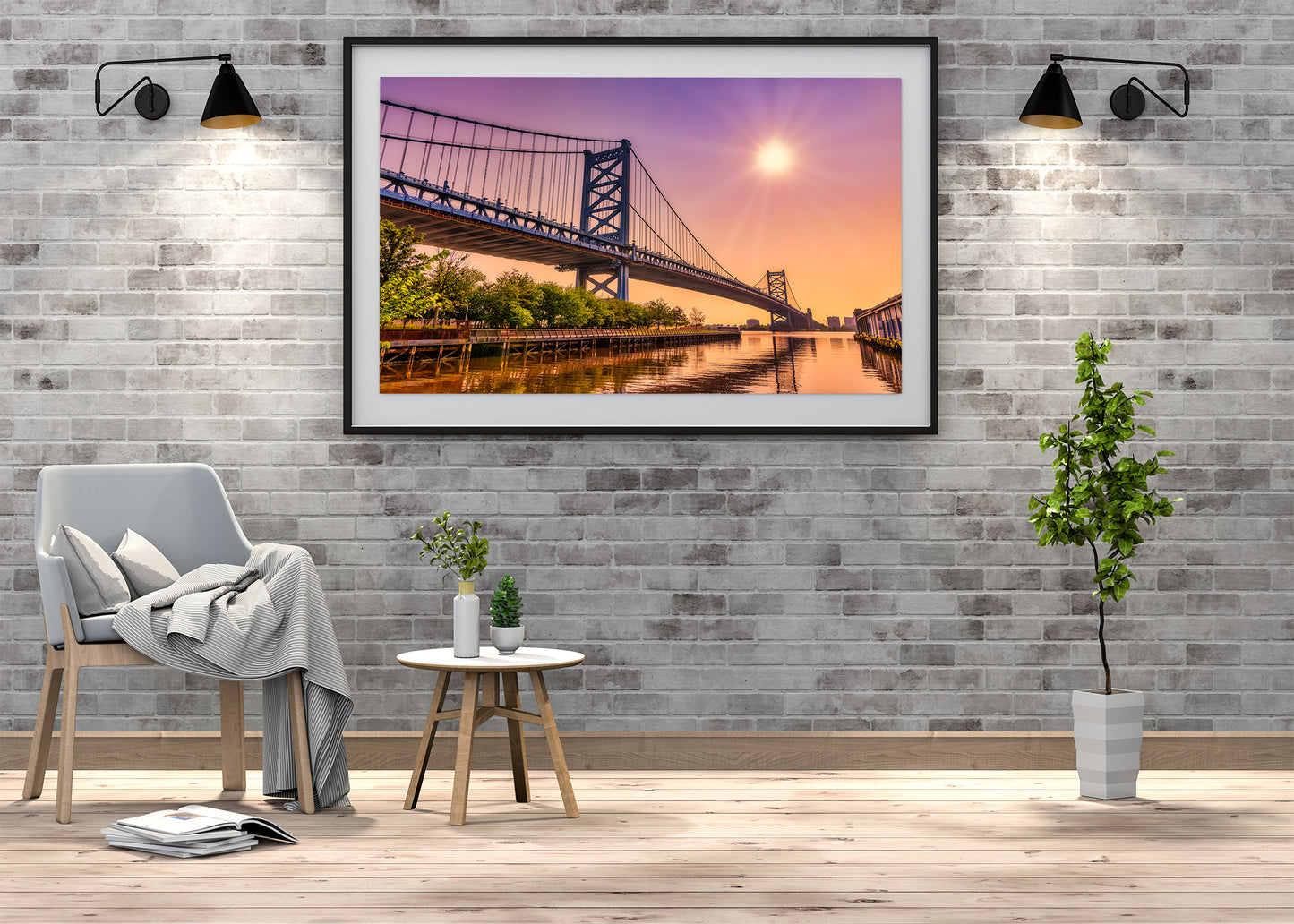 Sunburst Over the Benjamin Franklin Bridge