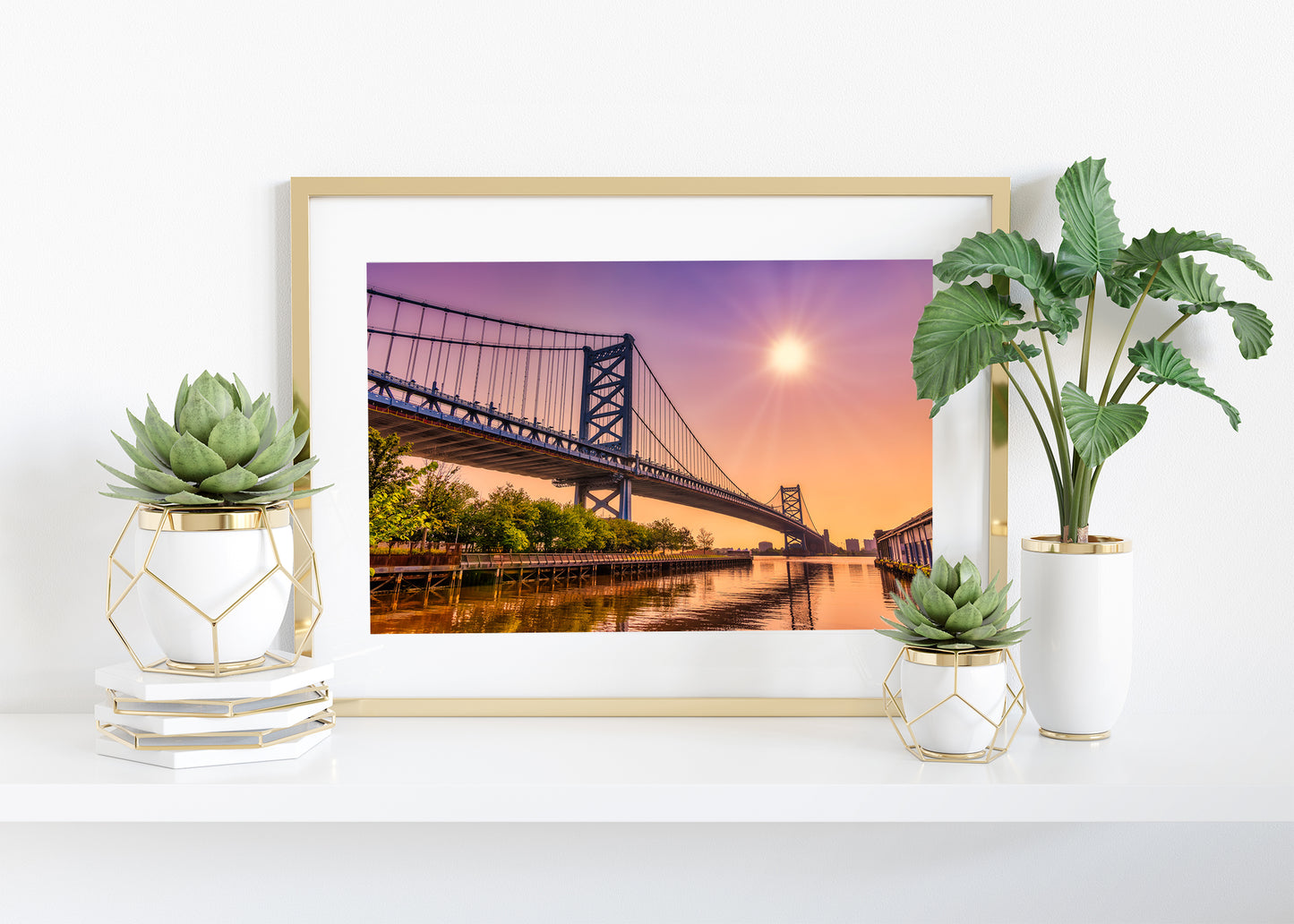 Sunburst Over the Benjamin Franklin Bridge