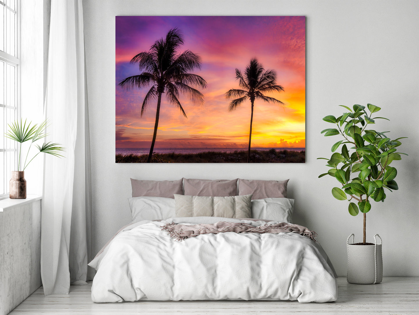 Pair of Palms at Sunrise