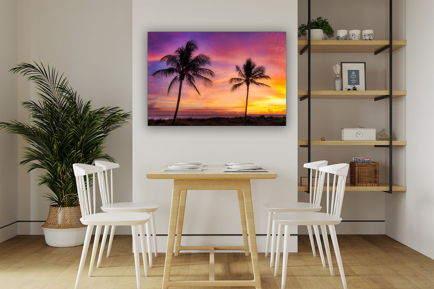 Pair of Palms at Sunrise